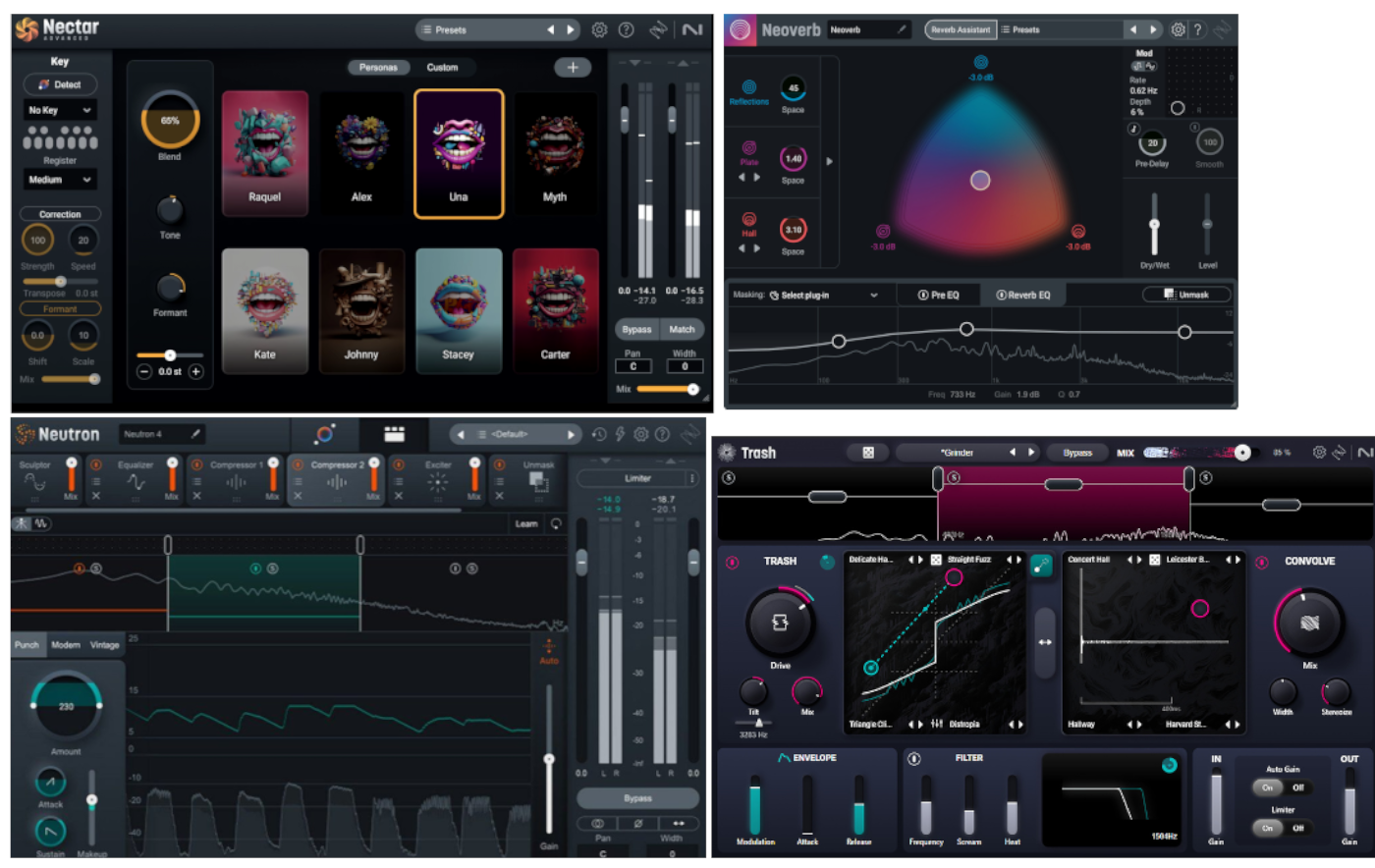 iZotope iZotope: Nectar 4 Adv,Neutron 4,Neoverb,Trash